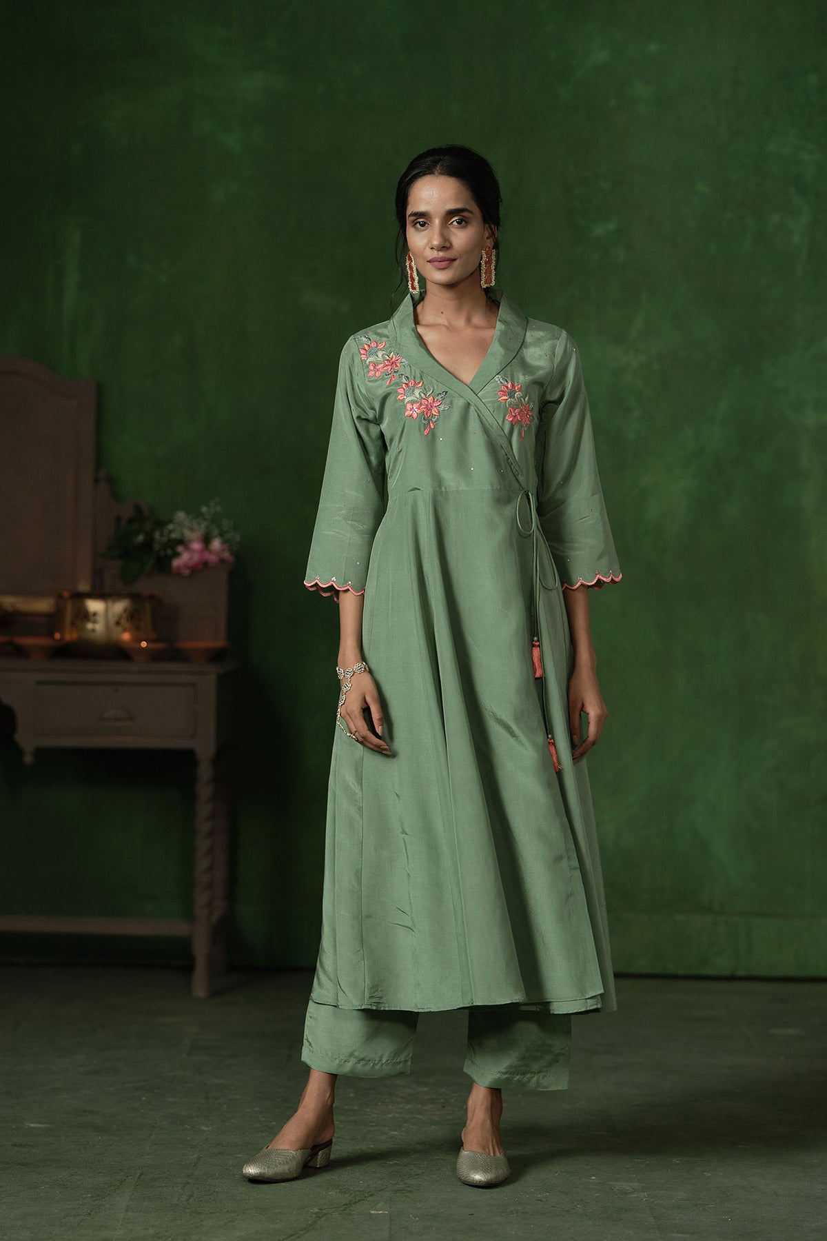 Angrakha With Thread Embroidery