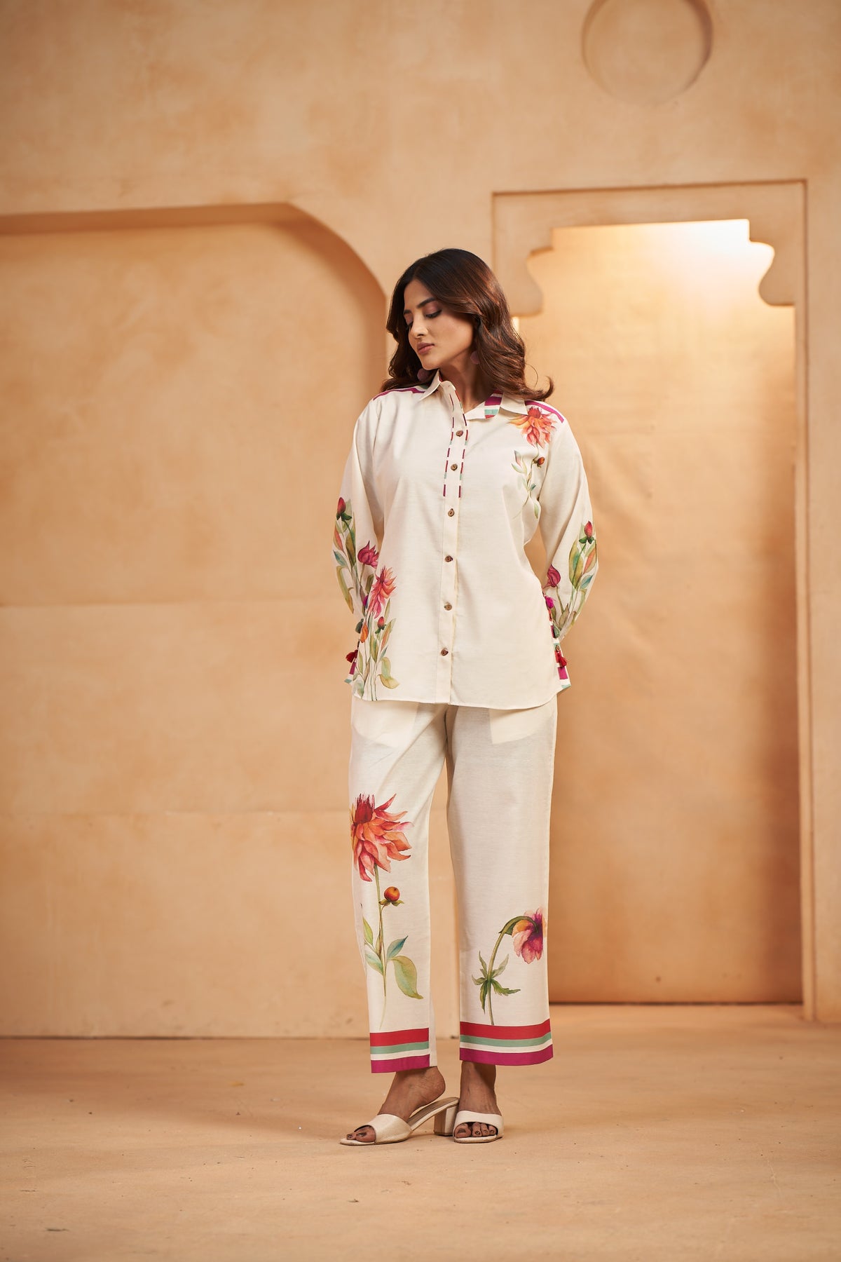 Breeze Co-ord Set Off-white