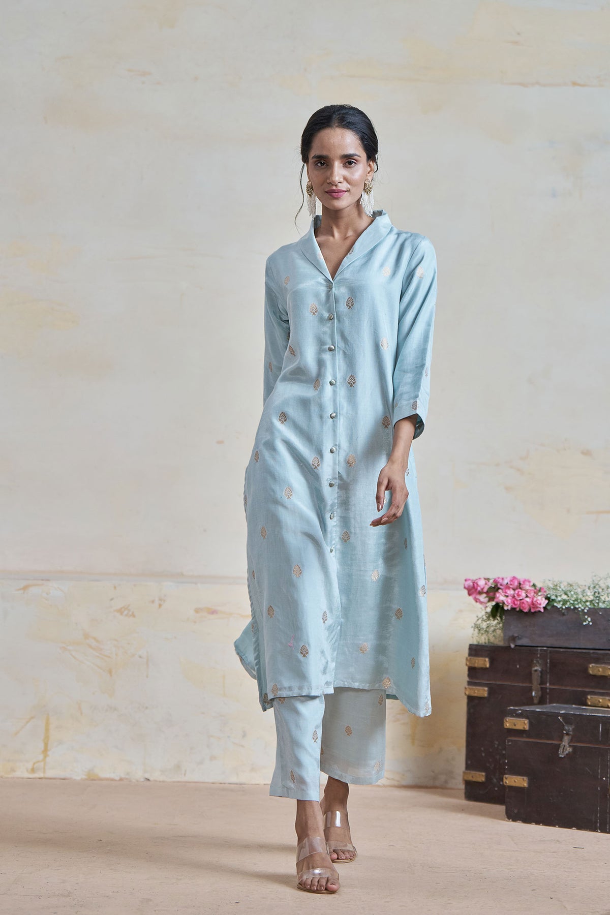 Brocade Silk Kurta Set