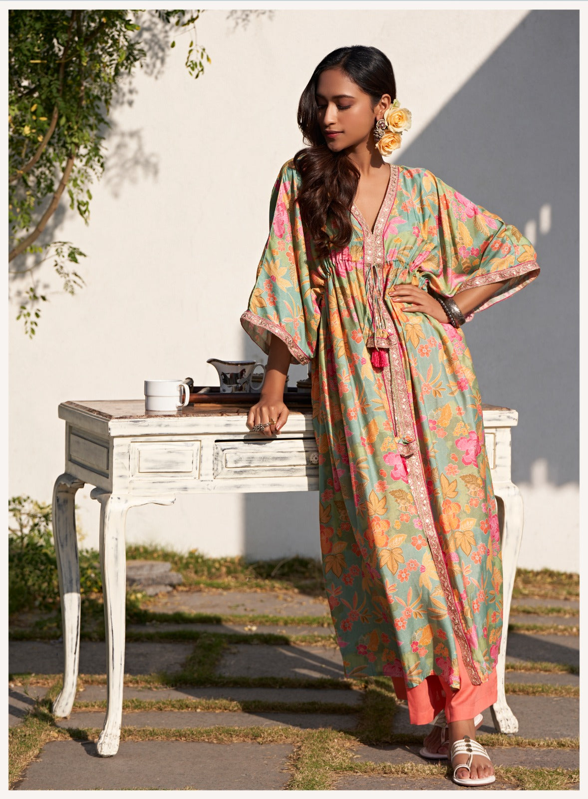 Viscose store kaftan dress